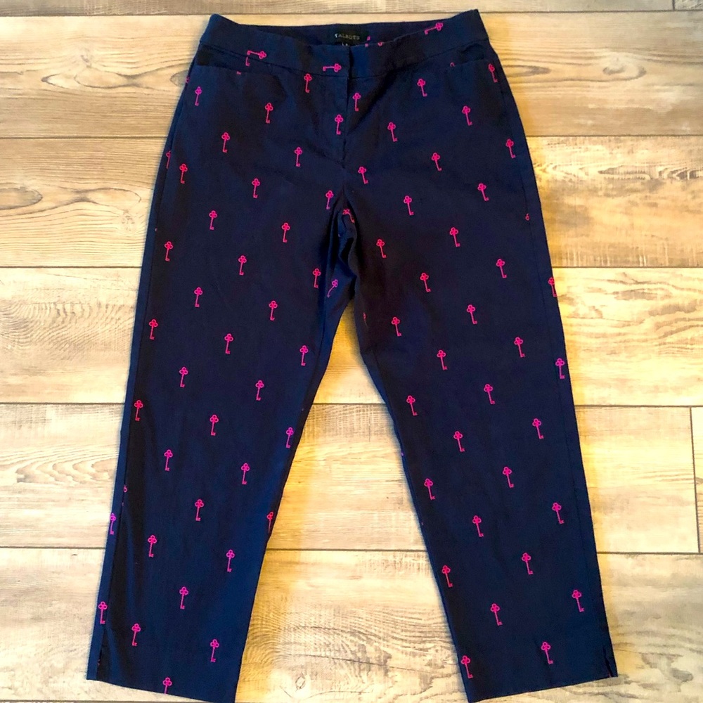 Talbots Navy Blue Capri Crop Pant